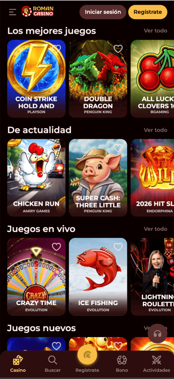 Roman Casino Download Mobiele App